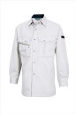 TS DESIGN (TSデザイン) 長袖シャツ シルバーグレー 7115 2002 作業服 ユニフォーム TOP SHALETON