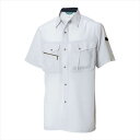 TS DESIGN (TSデザイン) 半袖シャツ シルバーグレー 7155 2002 作業服 ユニフォーム TOP SHALETON(4)