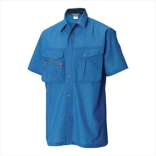 TS DESIGN (TSデザイン) 半袖シャツ ブルー 7155 2002 作業服 ユニフォーム TOP SHALETON TS DESIGN (TSデザイン) 半袖シャツ ブルー 7155 2002 作業服 ユニフォーム TOP SHALETON