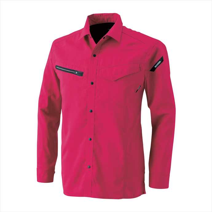 TS DESIGN (TSデザイン) AIR ACTIVEロングスリーブシャツ ワイン 8105 2002 作業服 ユニフォーム 藤和