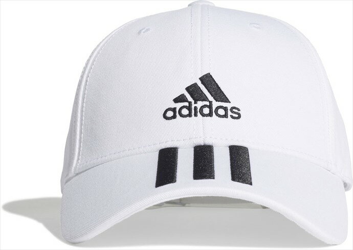 アディダス ベースボール 3ストライプス ツイル キャップ WHT/BLK/BLK GNS09 帽子 ボウシ スポーツ adidas 野球