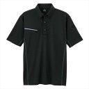 AITOZ アイトス 半袖ボタンダウンポロシャツ(男女兼用) ブラック 551046 ウェア メンズ レディース 仕事服 作業着 作業服 ワークウェア