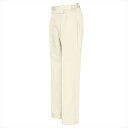 アイトス AITOZ レディースシャーリングパンツ(1タック) レディース 6573 001.アイボリー