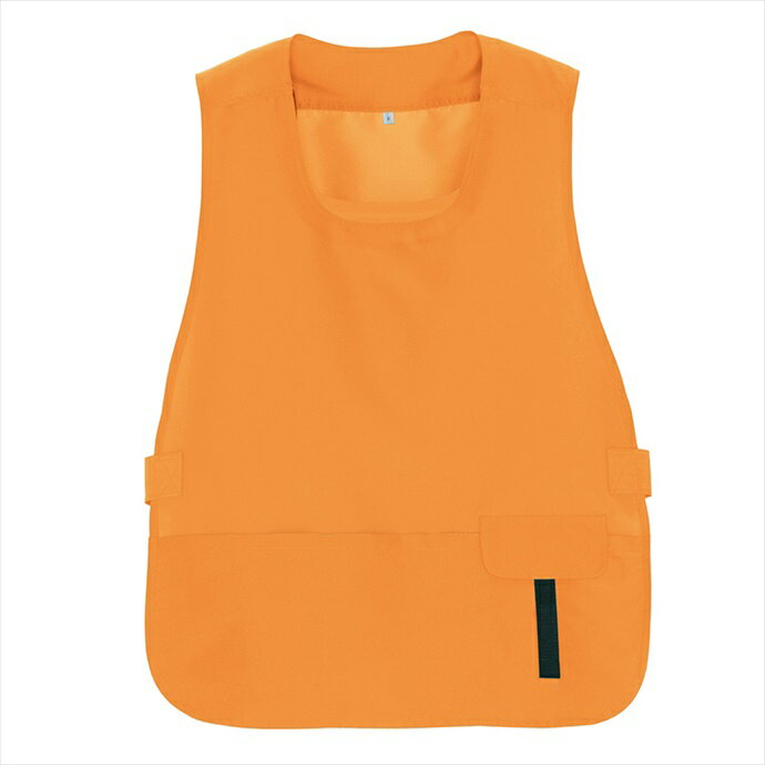 アイトス AITOZ ベスト型ショートエプロン 8082 063.オレンジ 作業服 作業着 ワークユニフォーム