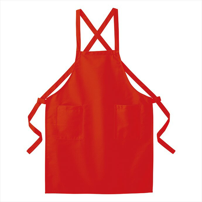 アイトス AITOZ エプロン（E01TC） 8635 009.レッド 作業服 作業着 ワークユニフォーム
