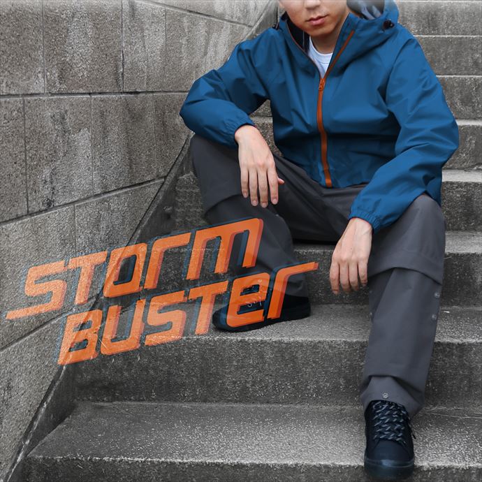 Men'S Wear - ストームバスター STORM BUSTER B-1100 透湿LIGHTレインスーツ ブルー H1100BA