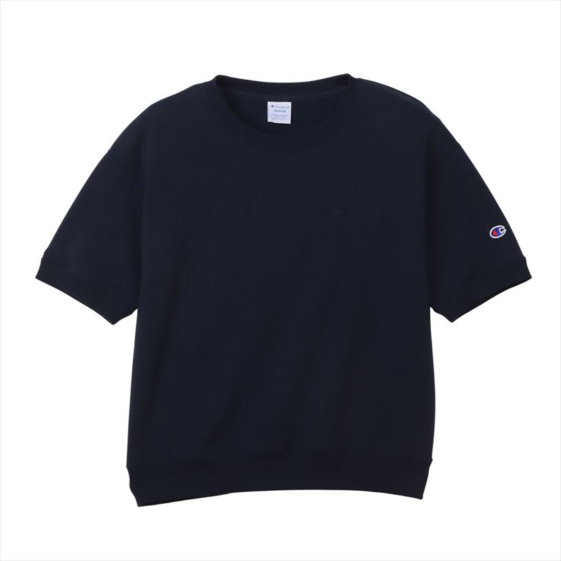 乐天商城 - スウェットシャツ チャンピオン Champion SHORT SLEEVE SWEATSHIRT ウェア メンズ ユニセックス ベーシック CW-D009 370.ネイビー