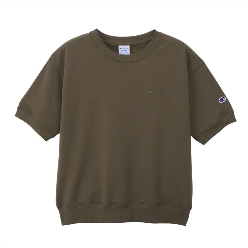 乐天商城 - スウェットシャツ チャンピオン Champion SHORT SLEEVE SWEATSHIRT ウェア メンズ ユニセックス ベーシック CW-D009 672.オリーブドラブ