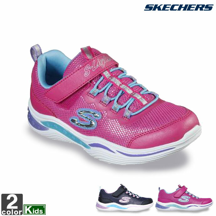 スニーカー スケッチャーズ SKECHERS ジュニア キッズ 20202L パワーペタルズ 2112 シューズ キッズシューズ ベルクロ マジックテープ 光る靴 POWER PETALS