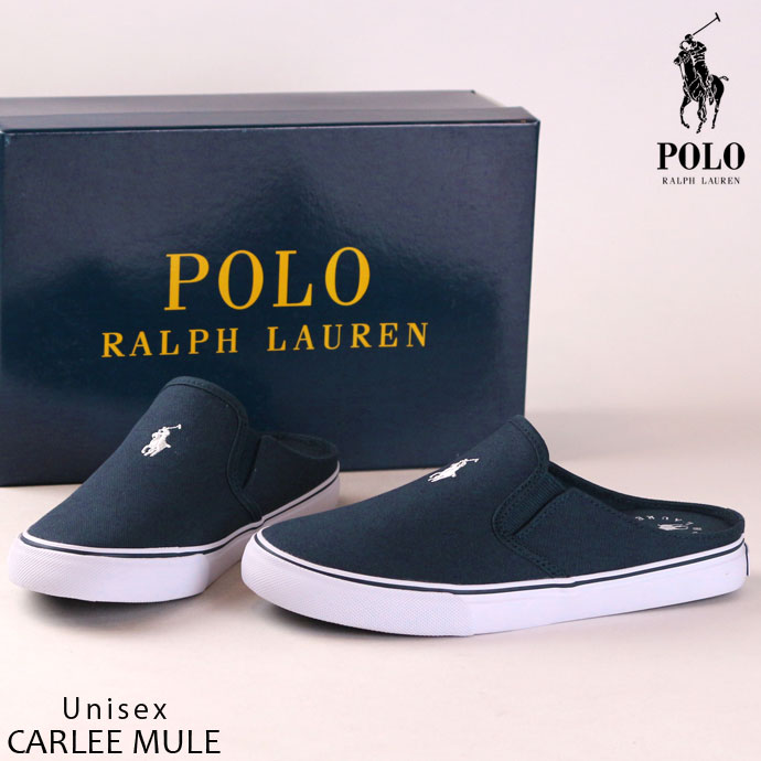 スリッポン ポロ ラルフローレン POLO RALPH LAUREN レディース ジュニア ユニセックス 102214 カーリー ミュール 2206 スリッパ つっかけ サイドゴア スリップオン サンダル カジュアル ローカット 靴 シューズ CARLEE MULE