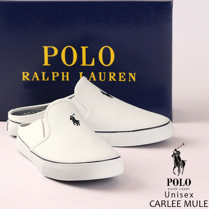 スリッポン ポロ ラルフローレン POLO RALPH LAUREN レディース ジュニア ユニセックス 102216 カーリー ミュール 2206 スリッパ つっかけ サイドゴア スリップオン サンダル カジュアル ローカット 靴 シューズ CARLEE MULE