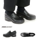 フラットシューズ MOGA BUISSET モガビセット MB60025 ウエッジエアソールシューズ 2308 厚底 美脚 脚長効果 スリッポン サイドゴア エ...