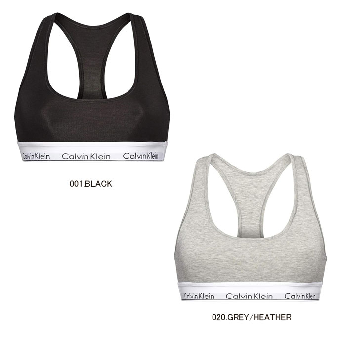スポーツブラ カルバンクライン CALVIN KLEIN レディース F3785 MODERN COTTON LIGHTLY LINED BRALETTE 見せブラ 下着 女性 ヨガ スポブラ ギフト 高級 スポーツ 彼女 コットン GAL