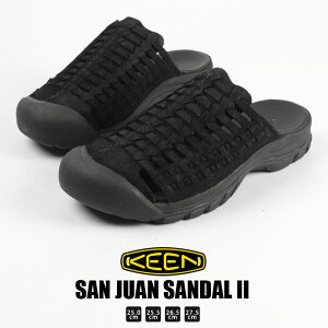 サンフアン サンダル キーン KEEN メンズ 1028591 SAN JUAN SANDAL II スライドサンダル スライド ファッション かっこいい 黒