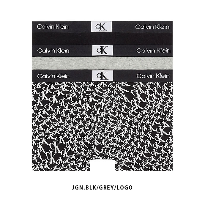 Rakuten - 3枚セット ボクサーパンツ カルバンクライン Calvin Klein メンズ NB3528E COTTON STRETCH 3P トランクス 下着 パンツ ボクサー