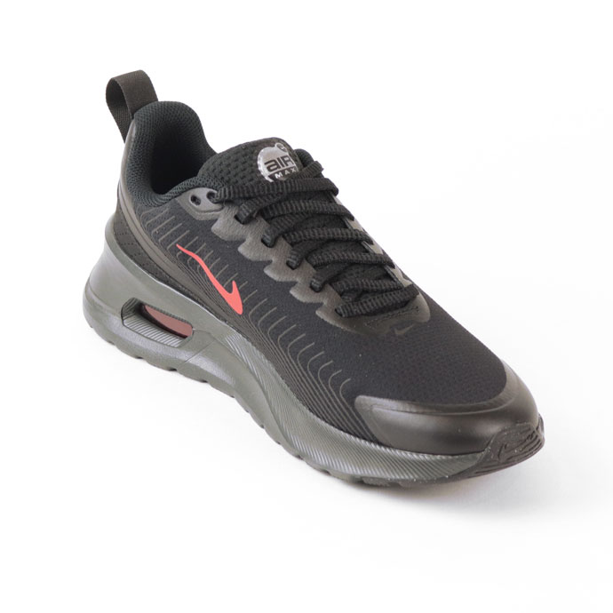 スポーツショップ グラスホッパーのランニングシューズ ナイキ NIKE メンズ FD4329010 エアマックス NUAXIS Airmax AIR MAX シューズ 靴 スニーカー ランニング ジョギング トレーニング ジム 散歩 エアクッション 普段履き 紐靴 靴 セール 初心者 ブラック 黒 軽量｜アングル3