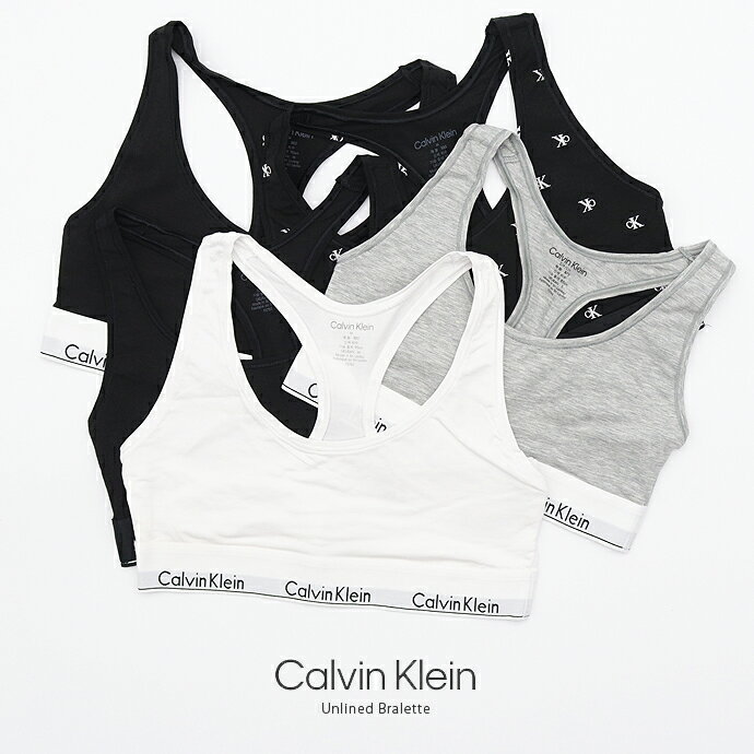 スポーツブラ カルバンクライン CALVIN KLEIN レディース F3785E Unlined Bralette...