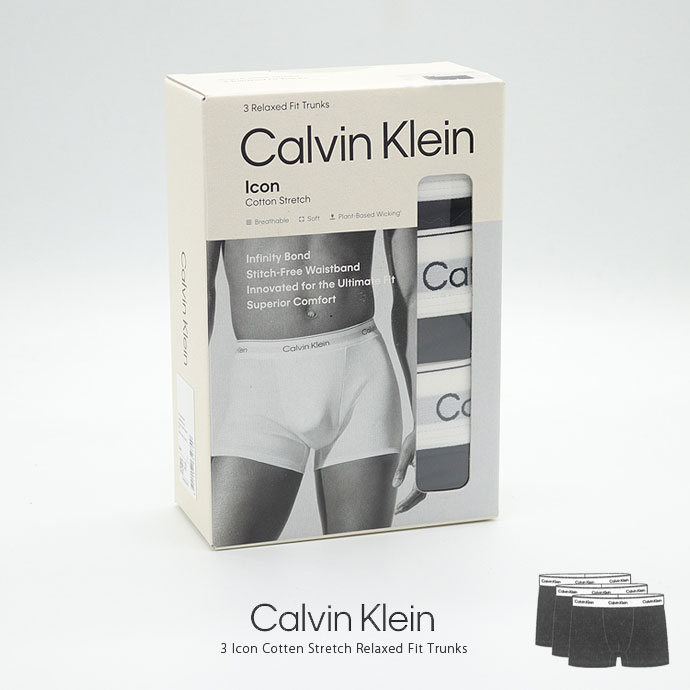 3枚セット ボクサーパンツ カルバンクライン Calvin Klein メンズ NB4286 Icon Cot...