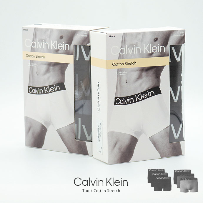 楽天市場】calvin kleinコットン ストレッチ ボクサーパンツ 3 枚