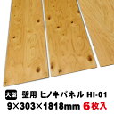 壁面用 多目的パネル壁板　HI-01 UV塗装クリア（16.5kg/1ケース）（B品／アウトレット）