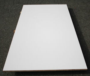 ホワイトポリランバー 30mm×1220mm×2440mm (A品) 3枚組/約105.51kg 棚板 白 オーダーカット ランバーコア材 棚材 内装材 ポリエステル化粧合板 白化粧板 カウンター材 ラック撥水 軽量棚板 diy 3