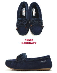 【別注モデル】【国内正規品】MINNETONKA(ミネトンカ)ウッドビーズモカシンシューズKYRASLIPPERキーラスリッパー40680406814068440686ブラックネイビーシナモングレーレディース靴【あす楽対応】【送料無料】