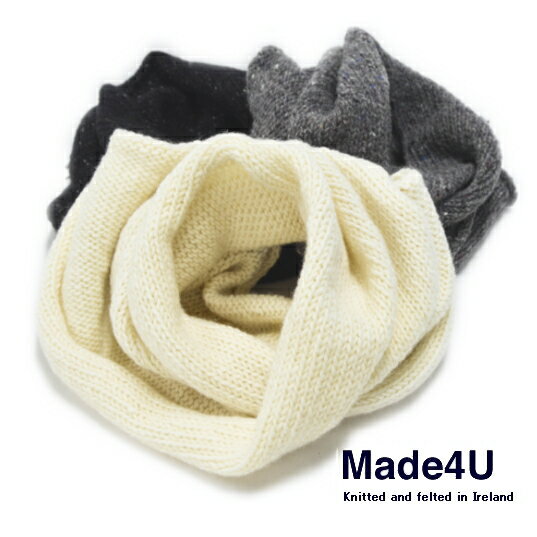 MADE4U メイドフォーユー ウール マフラー made4u03 MUFFLER/HOLE ピュアウール ネックウォーマー レディース ユニセックス 女性用 男性用 MADE 4 U