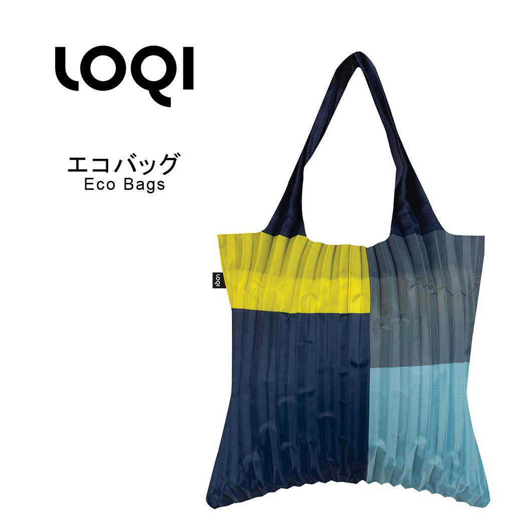 エコバッグ 折りたたみ コンパクト バッグ loqi ローキー PLEATED Fashion BAGS プリーツファッションバッグ メンズ 大きめ おしゃれ かわいい 軽い 軽量 トート ブランド マザーズバッグ エコバック バック ショッピングバッグ メール便 送料無料 loqi-bag-c1