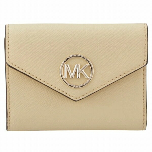 【アウトレット】【訳あり】マイケル マイケル コース MICHAEL MICHAEL KORS 財布 三つ折り CARMEN トライフォールド ミディアム ウォレット ベージュ系 34S1LNME6L 0014 703