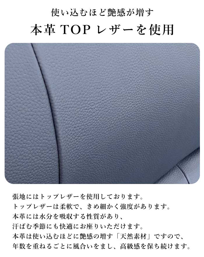 本革ソファ トップ革使用 ハイバックタイプ 幅195cm 3人掛けソファ 3Pソファ トリプルソファ 応接ソファ リビングソファ レザーソファ ハイバックソファ 本革張りソファ TOP革 ブラウン ネイビー [2]