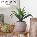 フェイクグリーン アガベ ポット付き 人工観葉植物 造花 おしゃれ インテリア 緑 アート 枯れない 水やり不要 お手入れ簡単 室内 モダン 目隠し リビング ...
