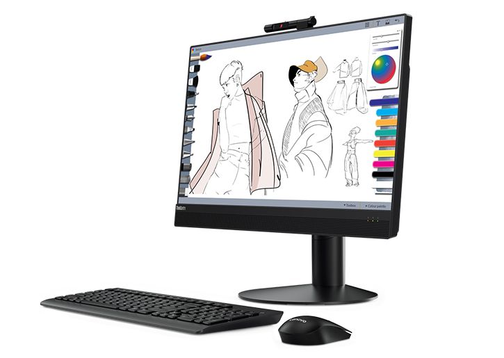 【新品/取寄品/代引不可】ThinkCentre M920z All-In-One (i5-8500/Win10Pro/8GB/256GB/Ultra Slim DVDスーパーマルチ ドライブ (固定式)/WIFI) 10S60018JP