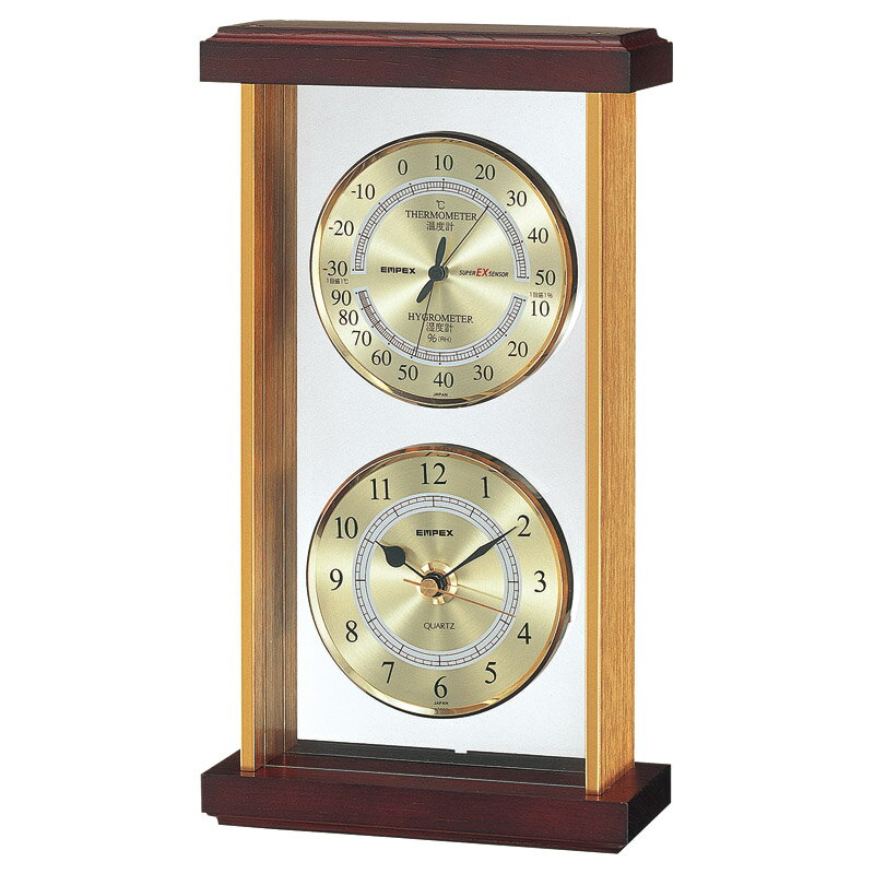 【新品/取寄品】【特選商品】エンペックス スーパーEX温・湿度・時計 EX-742