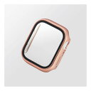 【新品/取寄品/代引不可】Apple Watch series7 41mm/フルカバーケース/プレミアムガラス/高透明/ゴールド AW-21BFCGGD