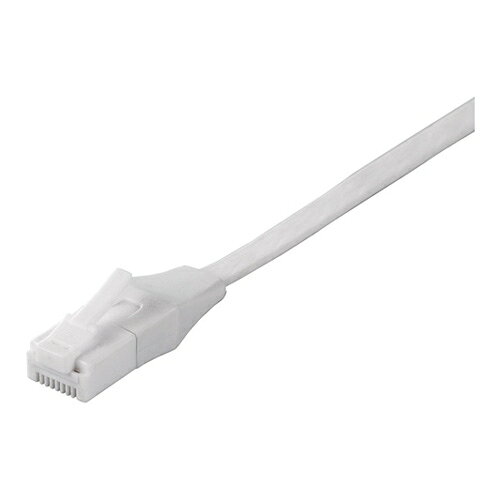 Cable - 【新品/取寄品/代引不可】Cat6 ツメの折れないLANケーブル フラット ストレート 7m ホワイト BSLS6FU70WH2