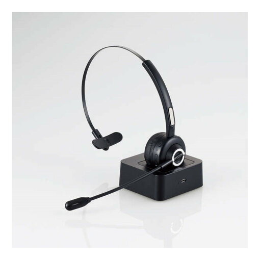 【新品/取寄品/代引不可】Bluetooth片耳ヘッドセット/オーバーヘッドタイプ/充電台付/ブラック LBT-HSOH14BK 【新品/取寄品/代引不可】Bluetooth片耳ヘッドセット/オーバーヘッドタイプ/充電台付/ブラック LBT-HSOH14BK