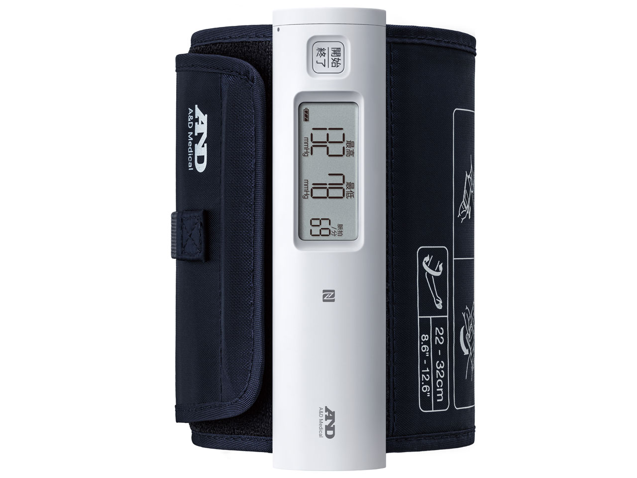 配送区分：SSサイズ【新品/取寄品】A&D NFC内蔵 上腕式ホースレス血圧計 UA-1100NFC ホワイト※ご注文手続き後、当店より発送予定日または取寄商品の在庫有無・納期を記載したご注文確認メールをお送りいたしますので必ずご確認をお願い致します。 こちらの商品はお取り寄せの商品となり、通常、土日祝を除く3営業日前後での発送予定となります。（詳細納期はご注文後にメールにてご案内致します。） ※発注手配の可否をメールにてご確認させて頂く場合がございます。必ず当店からご案内するメールをご確認ください。 ※商品の手配ができない場合や、発注手配可否の確認が取れない場合には誠に申し訳ございませんがキャンセルとさせていただきます。