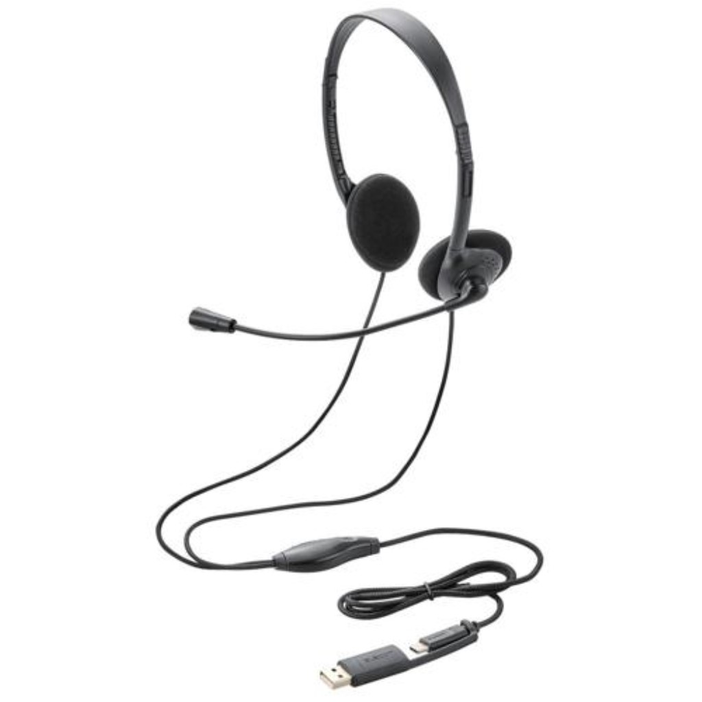 【新品/取寄品】モバイルヘッドセット/両耳オーバーヘッド/単一指向性マイク/約1.2m/30mmドライバー/Ty..