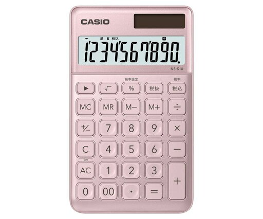【新品/取寄品/代引不可】スタイリッシュ電卓 NS-S10-PKN 【新品/取寄品/代引不可】スタイリッシュ電卓 NS-S10-PKN