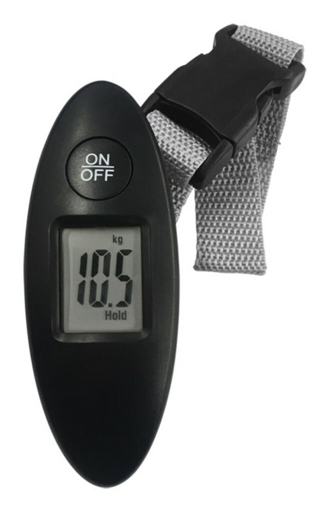 【新品/取寄品/代引不可】携帯ラゲッジスケール 荷物用はかり ブラック TI-178