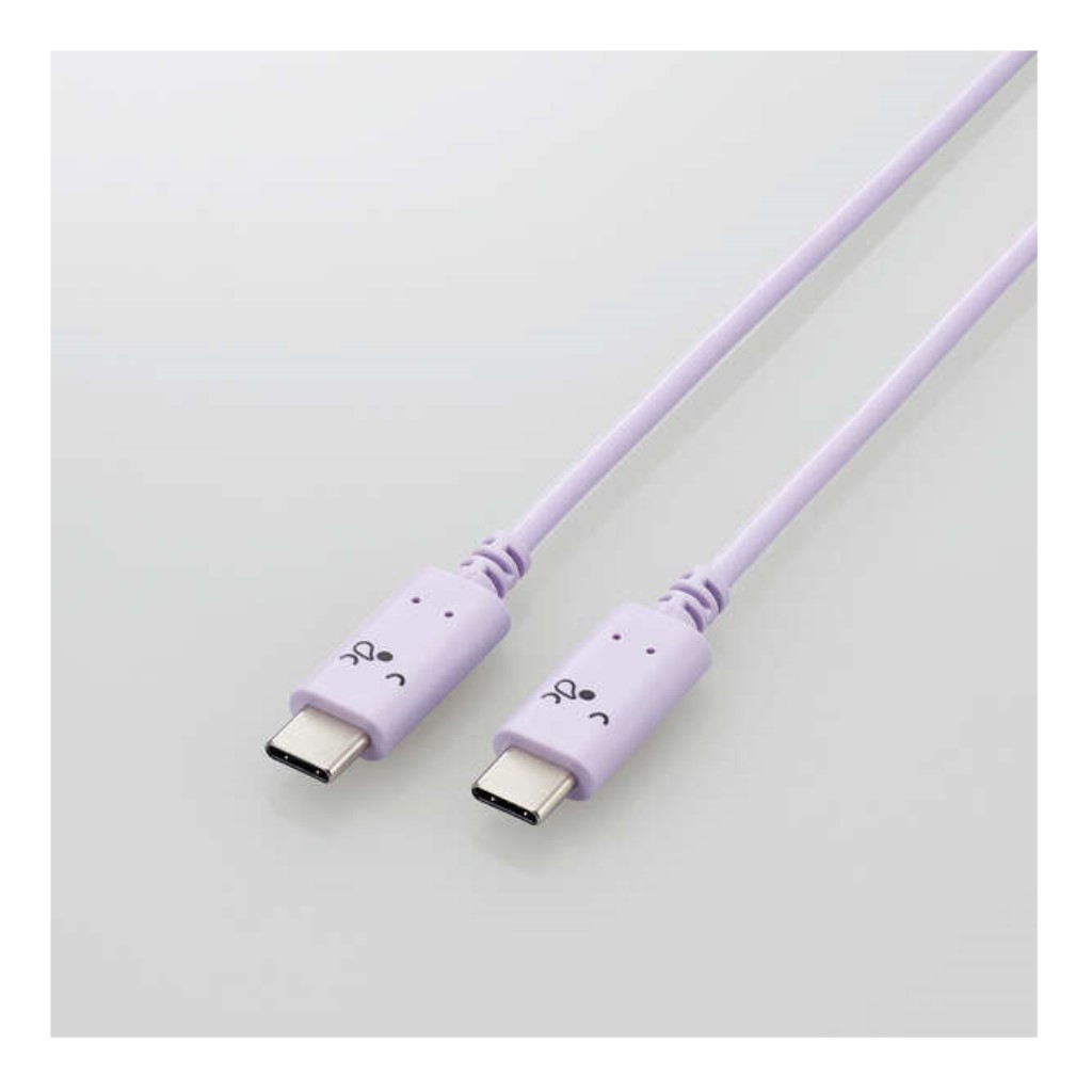 タイプC ケーブル USB Type C to 2m PD 60W RoHS指令準拠（スリーピー(パープル×ブラック)） MPA-CCF20PUF