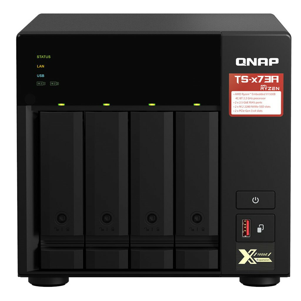 【新品/取寄品/代引不可】TS-473A-8G 16TB搭載モデル(タワー型 NAS ミドルクラスH