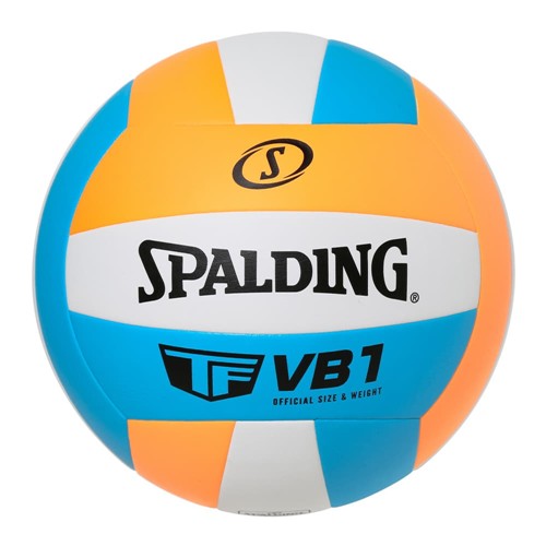 【新品/取寄品】バレーボール VB1 ネオンオレンジ×ホワイト×ブルー 5号球 合成皮革 72-402Z SPALDING ..