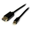 【新品/取寄品/代引不可】4m Mini DisplayPort - DisplayPort 変換ケーブル DP/ディスプレイポート(オス) - mDP/ミニディスプレイポート(オス) MDP2DPMM4M(2)