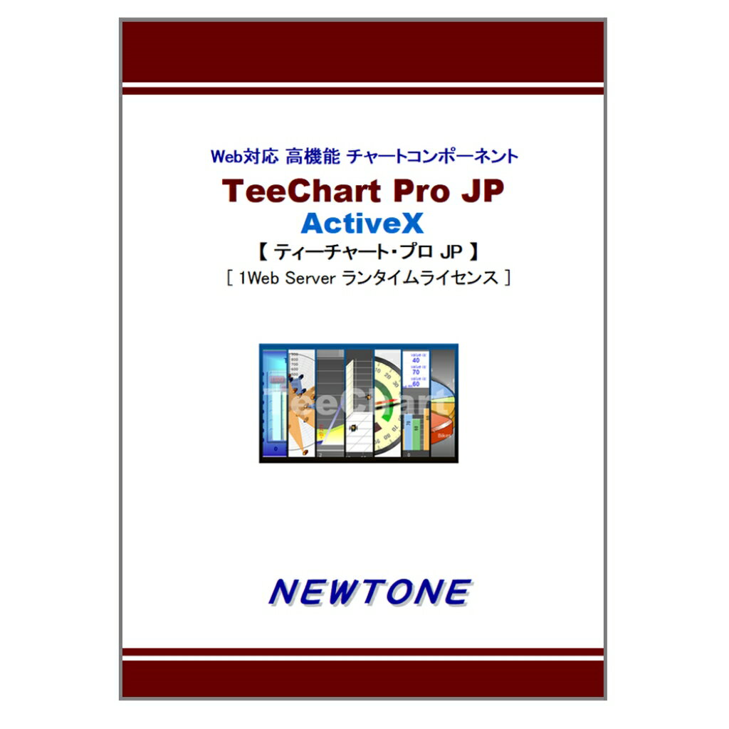 【新品/取寄品/代引不可】TeeChart Pro JP ActiveX 1Web Server ランタイムライセンス