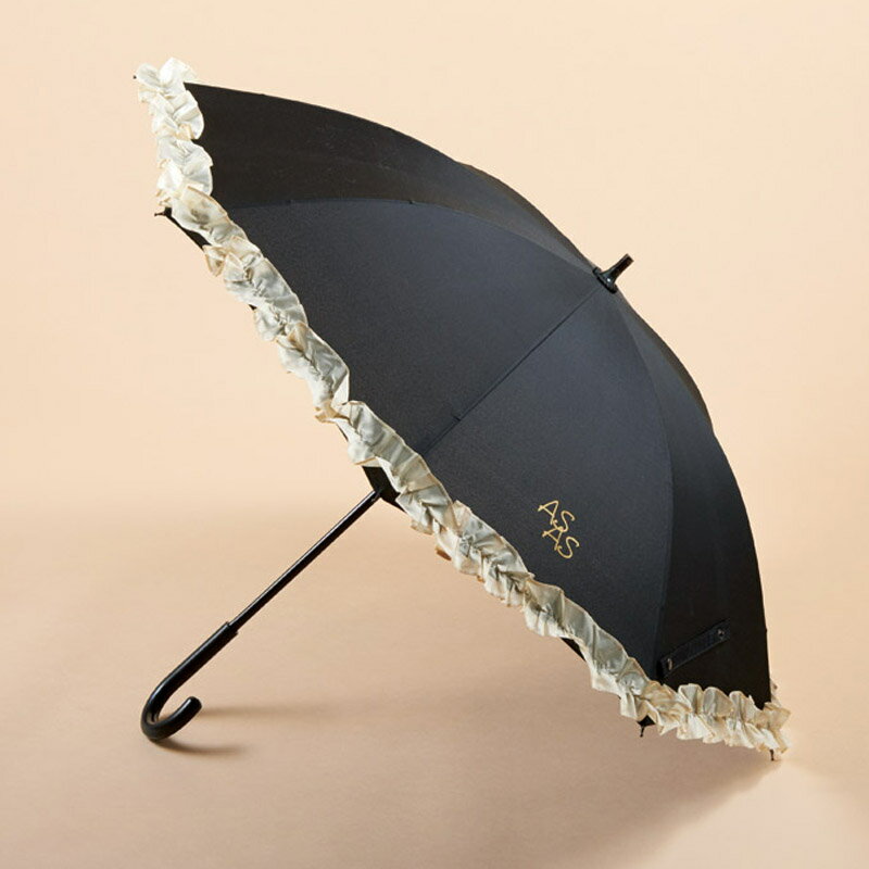 【新品/取寄品】【特選商品2】アズアズ 晴雨兼用パラソル(フリルオフホワイト) 712123