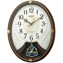 【新品/取寄品/代引不可】【カタログ商品】リズム時計工業 リズム 電波メロディ掛時計“スモールワールドリリィN”