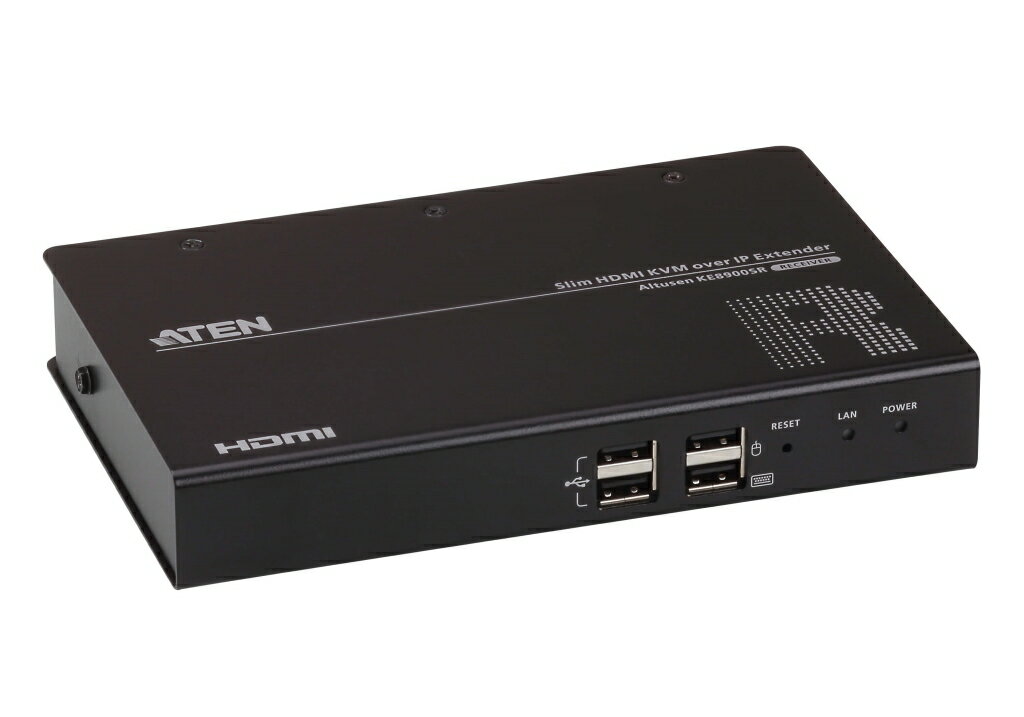 【新品/取寄品/代引不可】スリムタイプHDMI IP-KVMエクステンダー(レシーバー) KE8900SR/ATEN