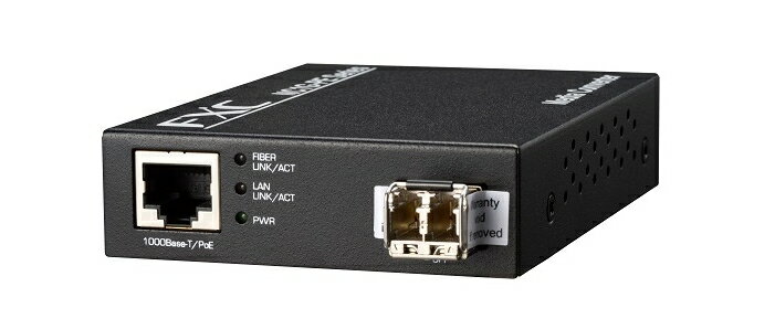 【新品/取寄品/代引不可】10/100/1000BASE-T to 1000BASE-X(1550nmTx/1310nmRx SMF LCコネクタ 15Km)1芯型メディアコンバータ(PoE Type) NC1GL15B-PE