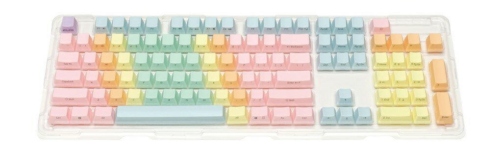 FILCO Macaron Keycap Set 英語104キー・前面印字 マカロンキーキャプシリーズ FKCS104EFR [FKCS104EFR]